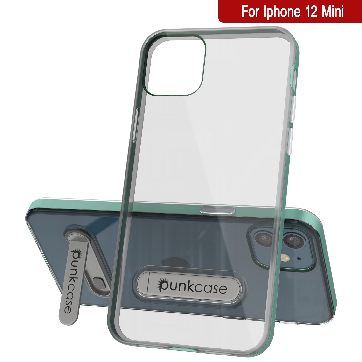 iPhone 12 Mini Case, PUNKcase [LUCID 3.0 Series] [Slim Fit] Protective Cover w/ Integrated Screen Protector [Teal]
