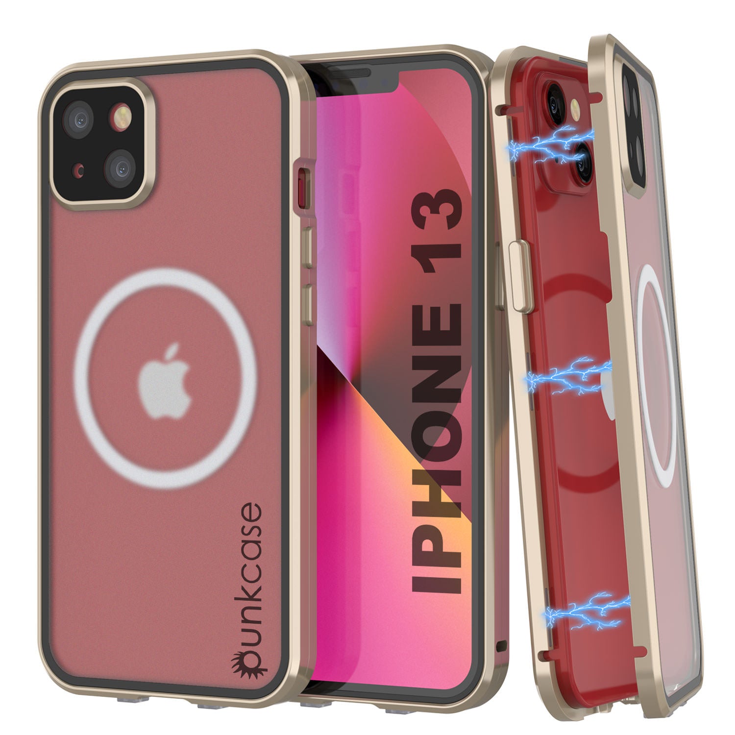 Punkcase iPhone 8+ Plus Reflector Case Protective Flip Cover [Rose