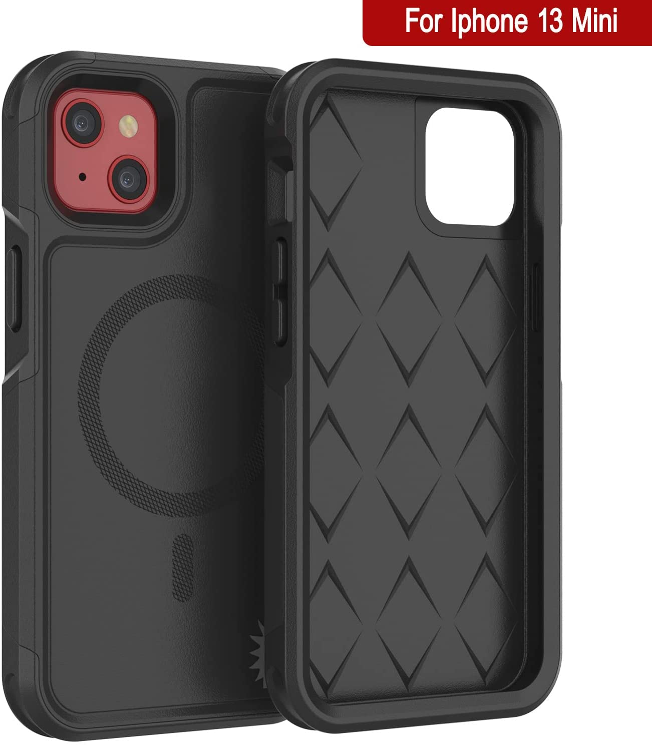 PunkCase iPhone 13 Mini Case, [Spartan 2.0 Series] Clear Rugged Heavy –  punkcase