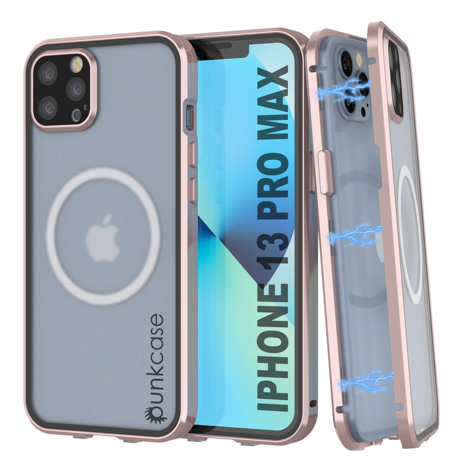 Punkcase iPhone 13 Pro Max Case [GlassMag Series] Cover W/ Built