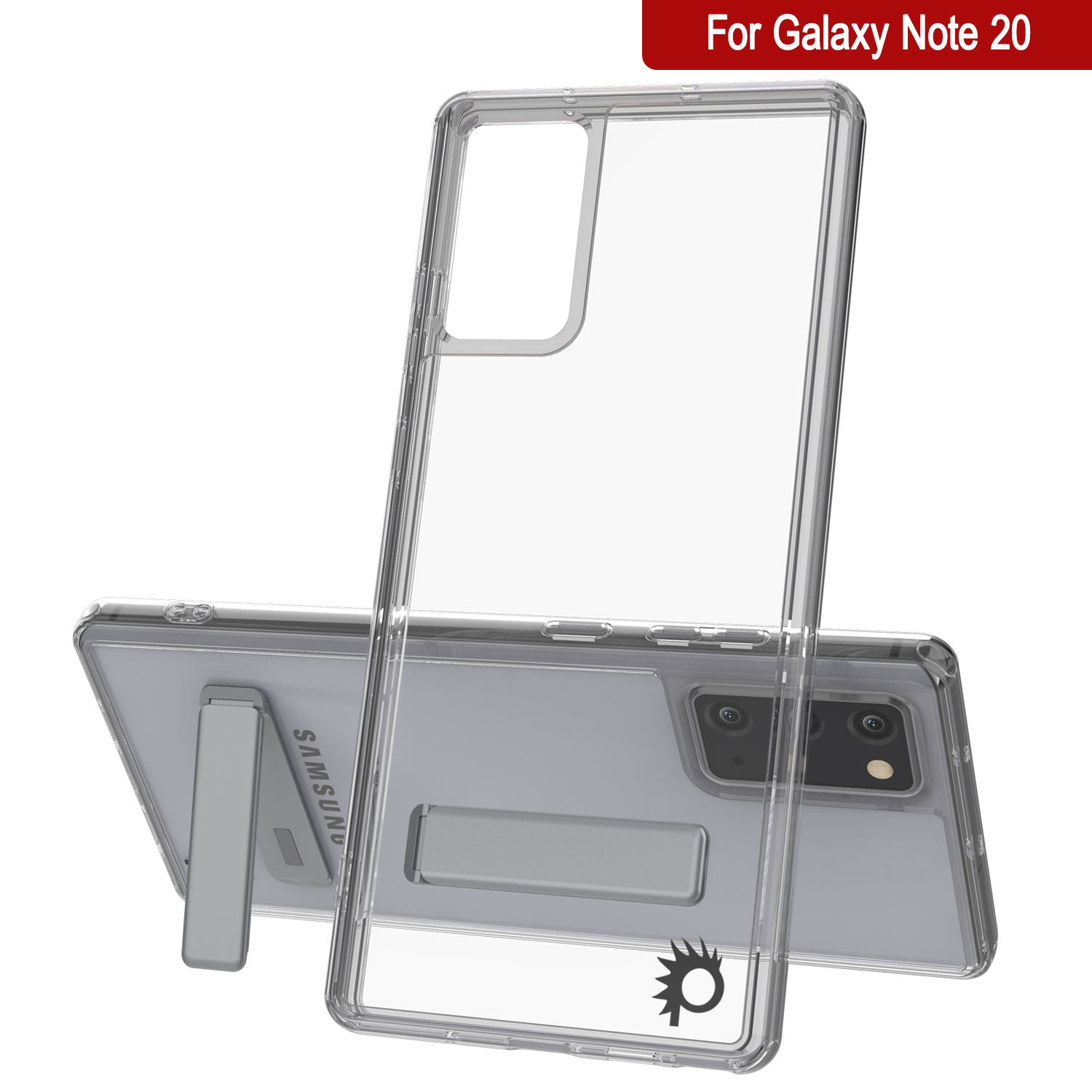Punkcase Galaxy Note 20 Case with Kickstand [Crystal Kickstand Series] [Slim Fit]