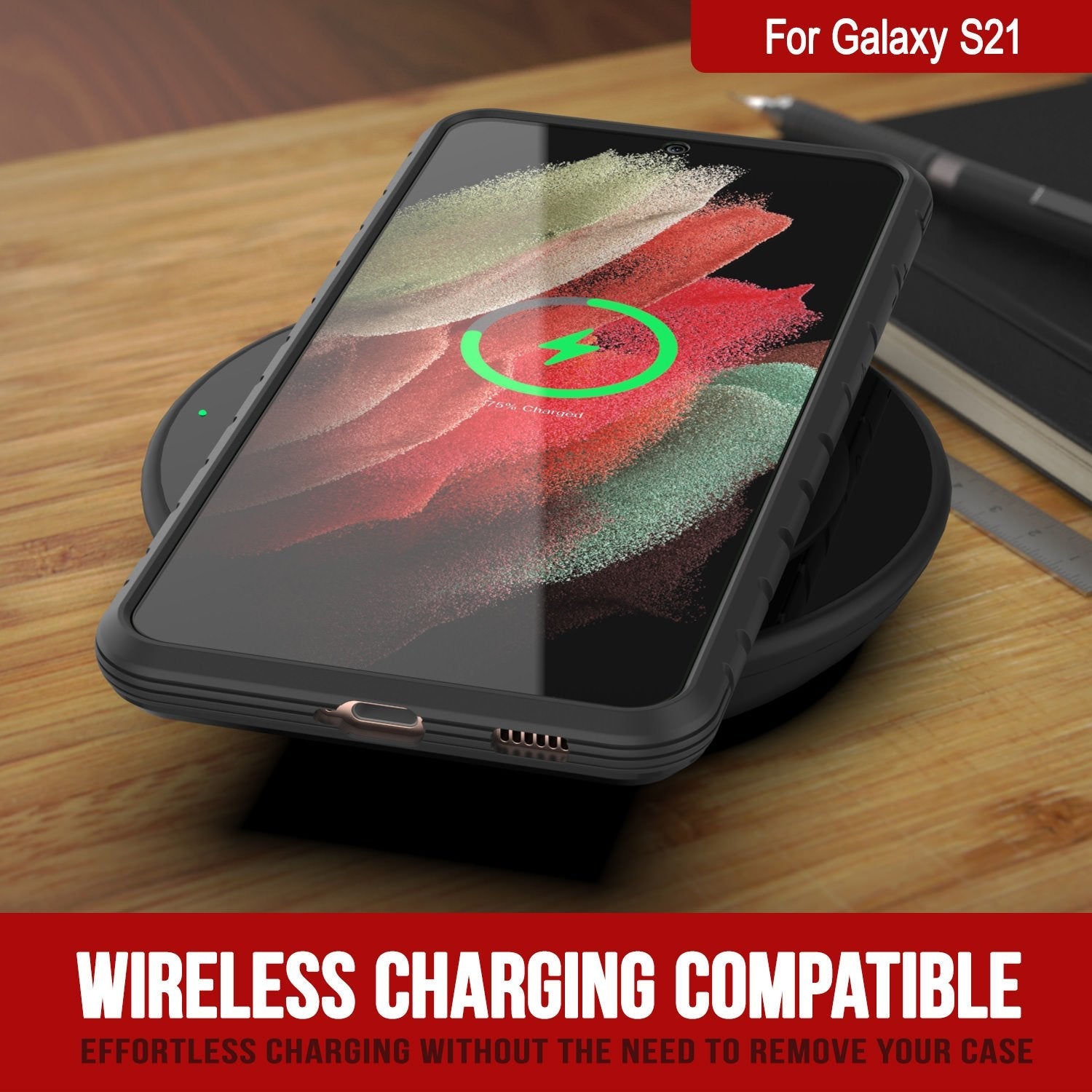 Punkcase S21 ravenger Case Protective Military Grade Multilayer Cover [Grey-Black]