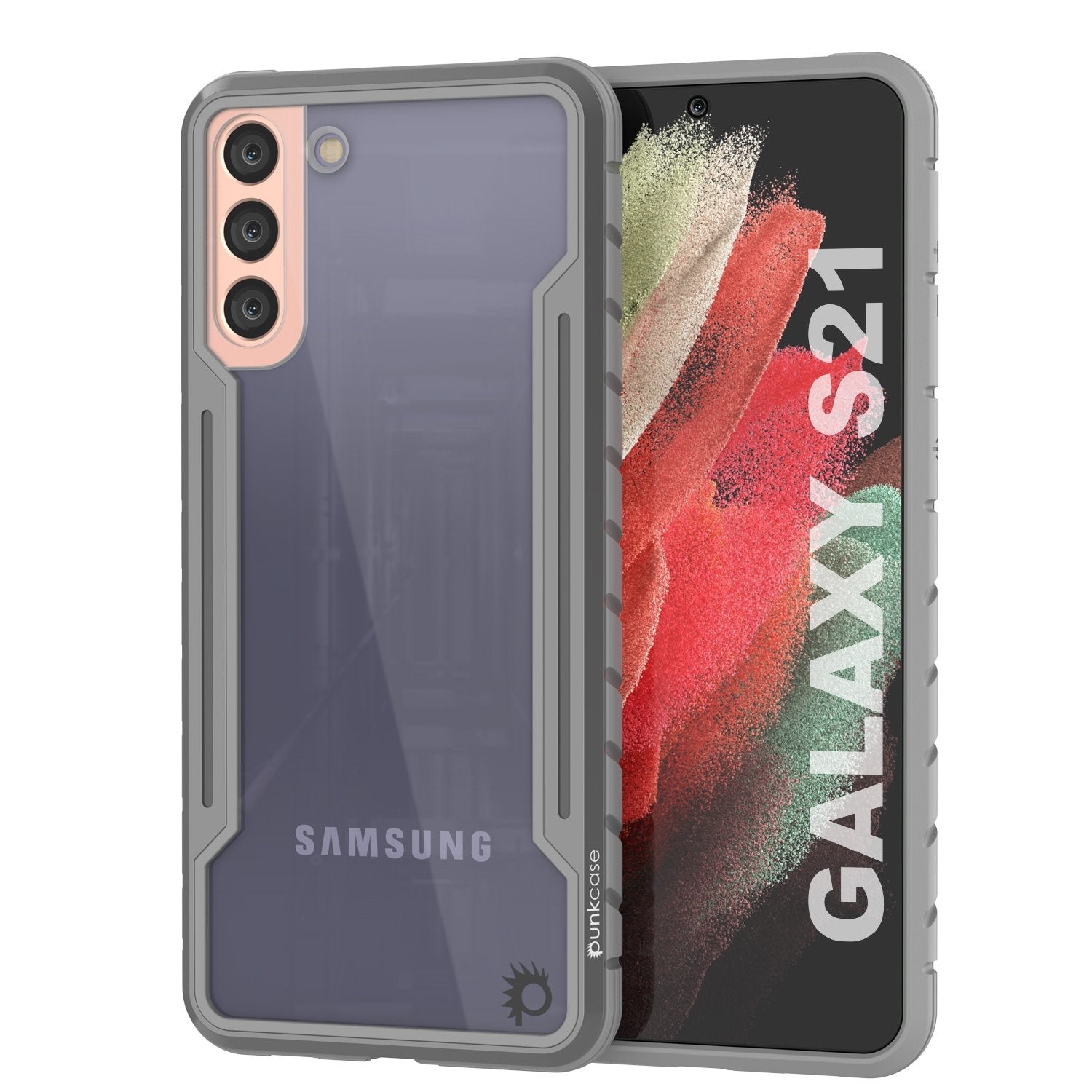 Punkcase S21 ravenger Case Protective Military Grade Multilayer Cover [Grey]