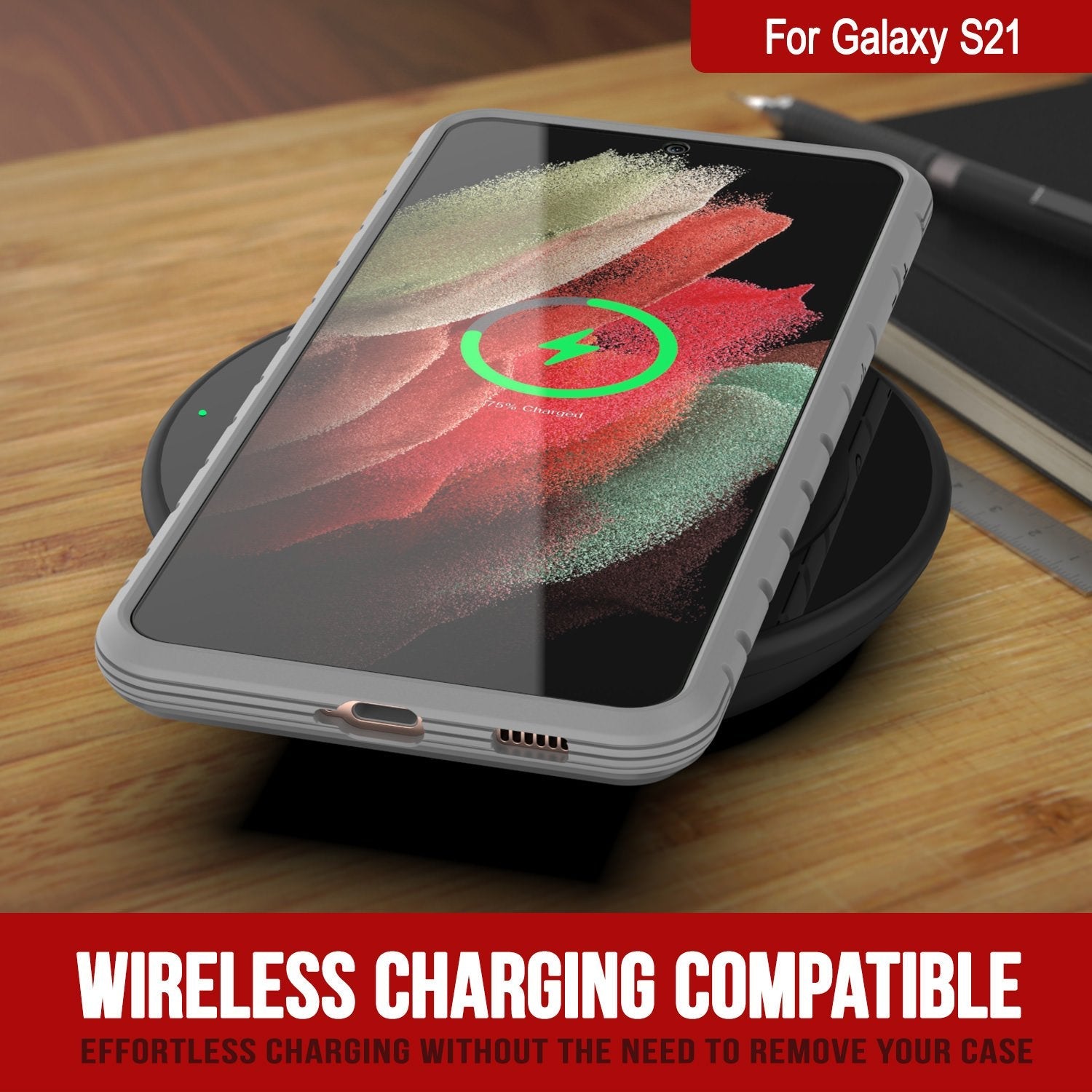 Punkcase S21 ravenger Case Protective Military Grade Multilayer Cover [Rose-Gold]