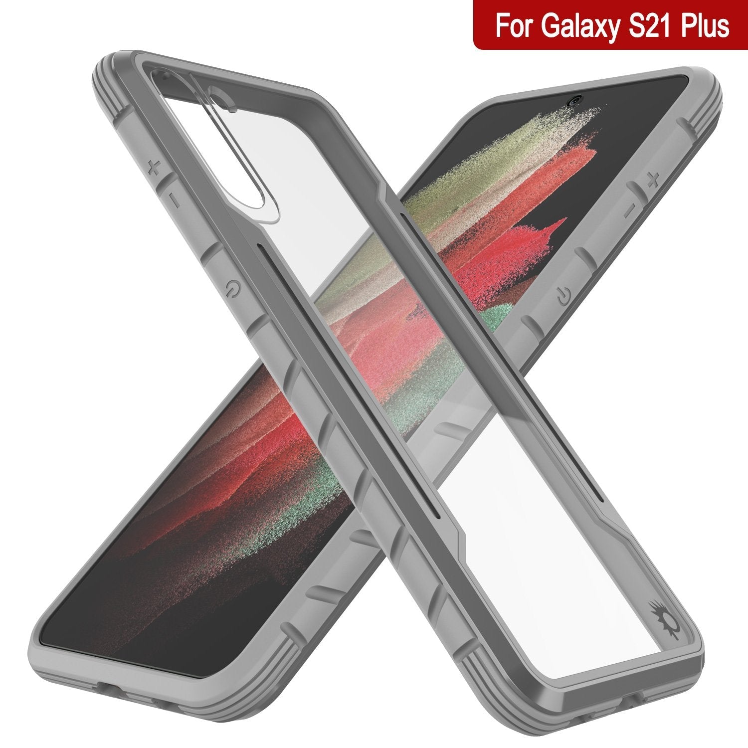 Punkcase S21+ Plus ravenger Case Protective Military Grade Multilayer Cover [Grey]