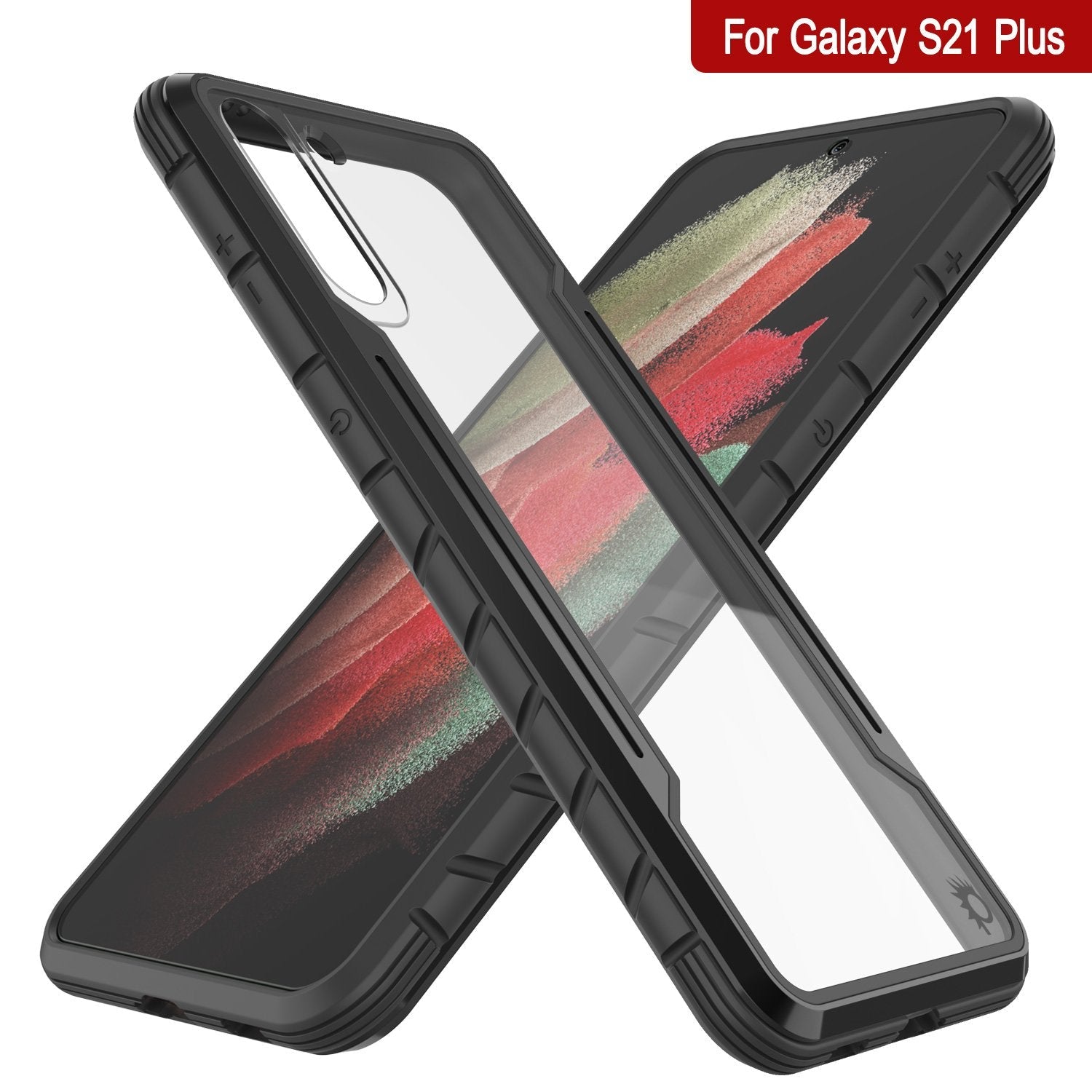Punkcase S21+ Plus ravenger Case Protective Military Grade Multilayer Cover [Black]