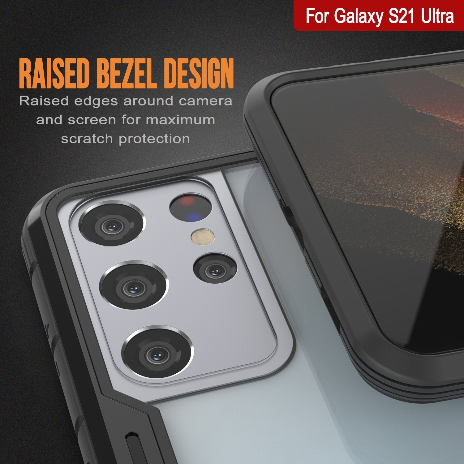 Punkcase S21 Ultra ravenger Case Protective Military Grade Multilayer Cover [Black]