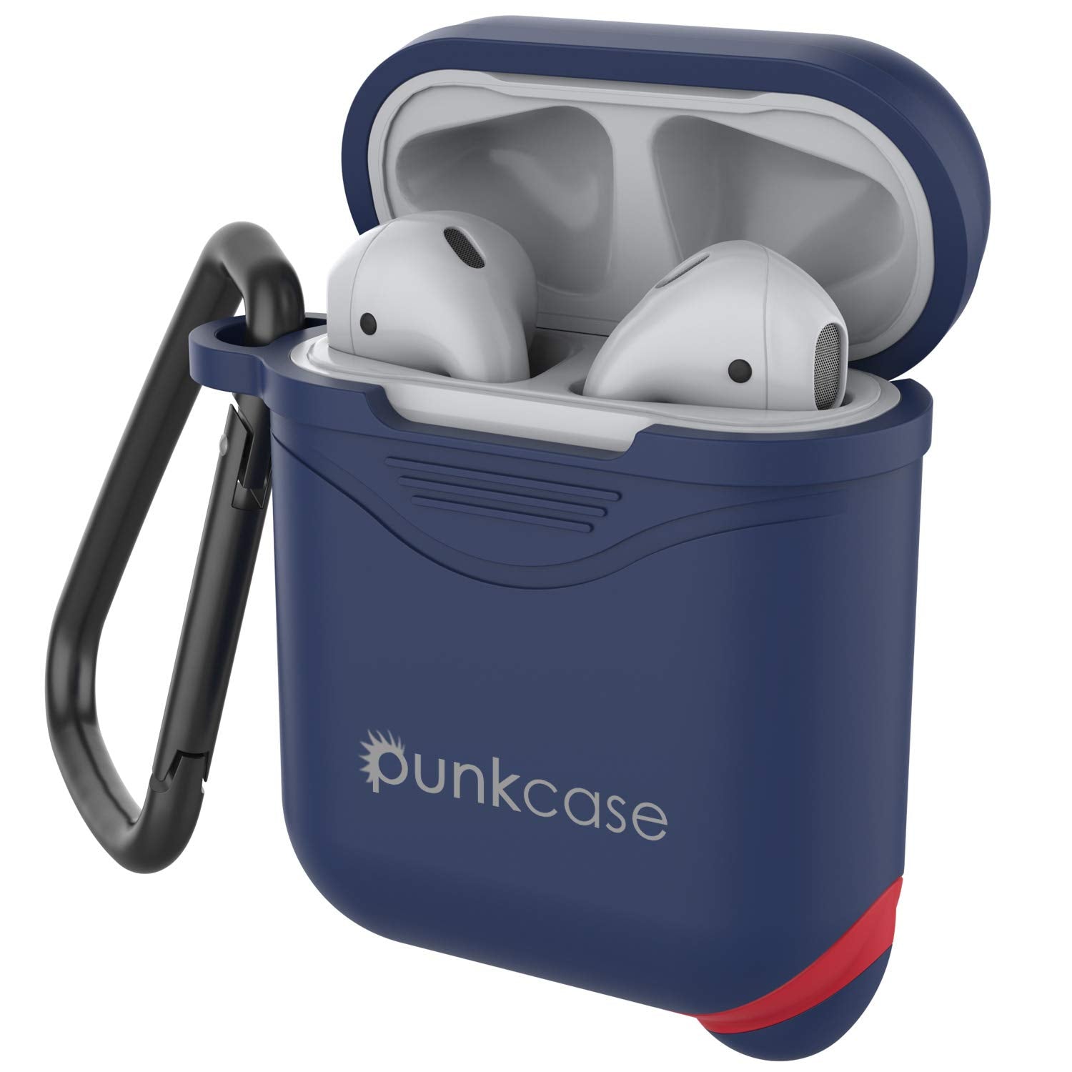 Punkcase Airpod Case with Keychain (Navy-Blue)