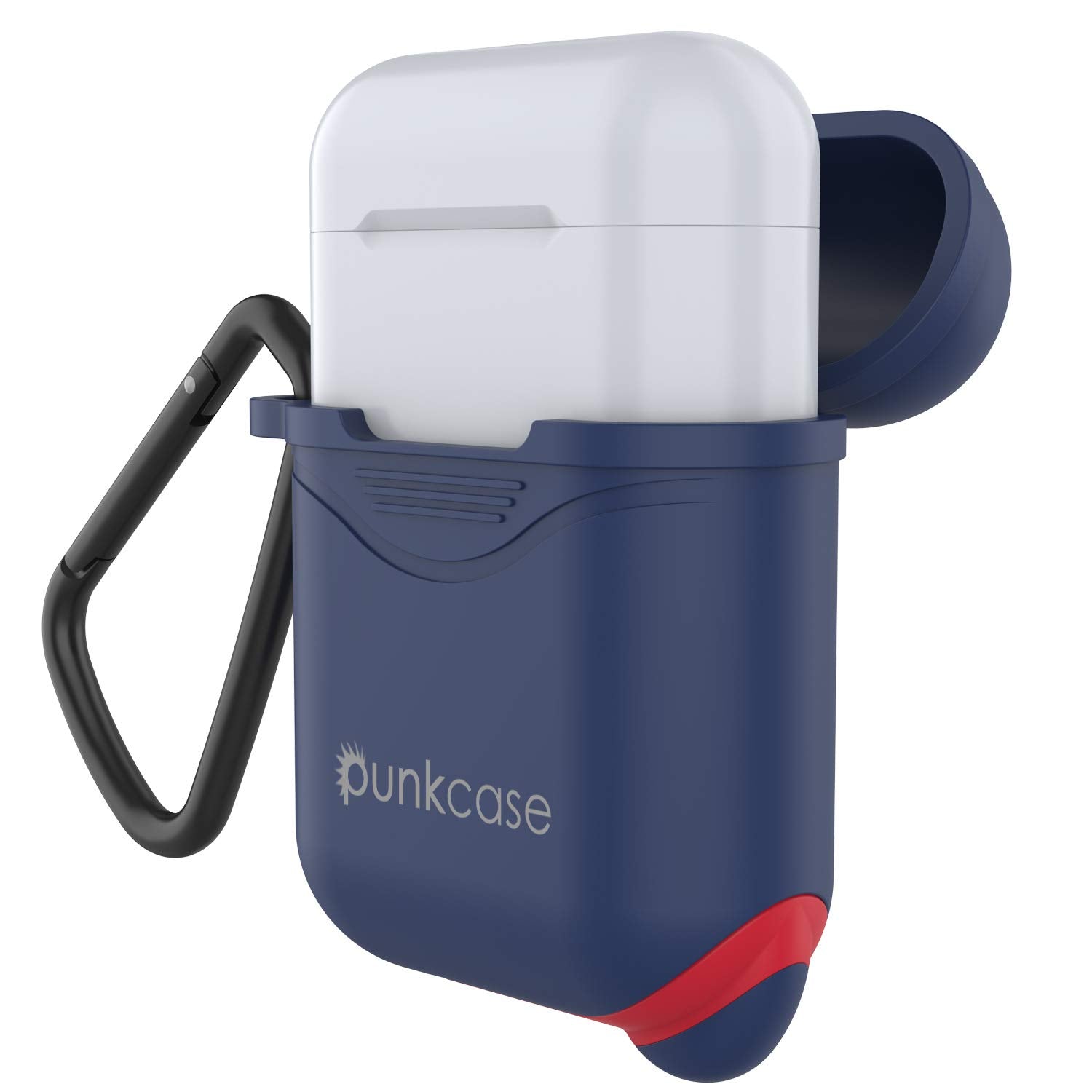 Punkcase Airpod Case with Keychain (Navy-Blue)