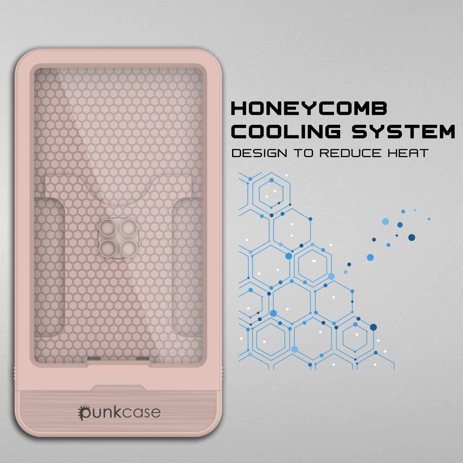 PunkCase Bathroom Phone Holder | Universal Waterproof Shower Case W/Full Touch Screen Control [Pink]