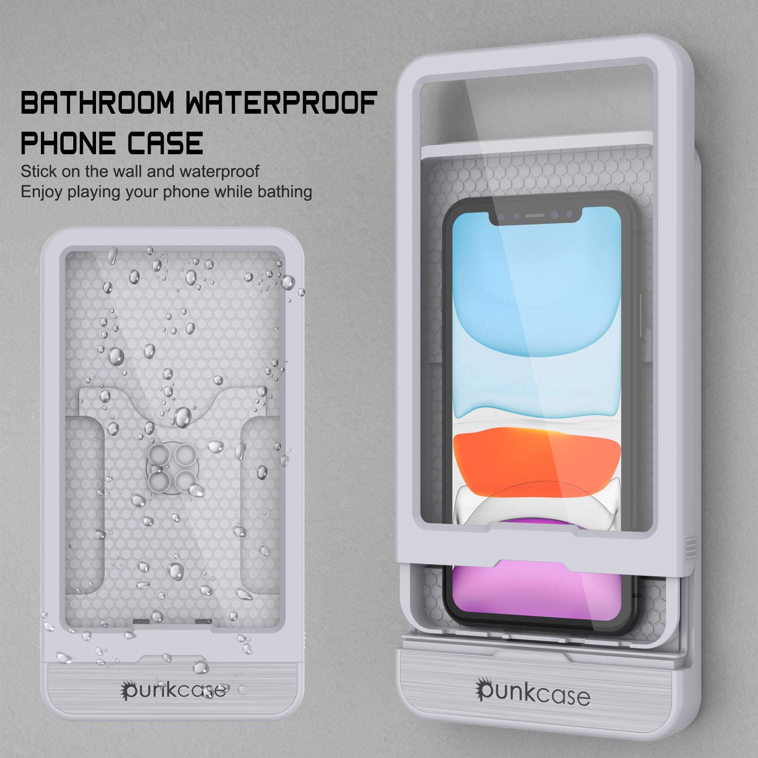 Shower Phone Holder - Wall Mount | Bathroom Phone Holder – punkcase