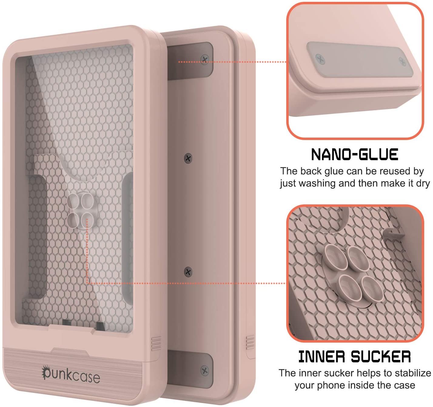 Pink Shower Phone Case  Waterproof Shower Phone Holder – punkcase