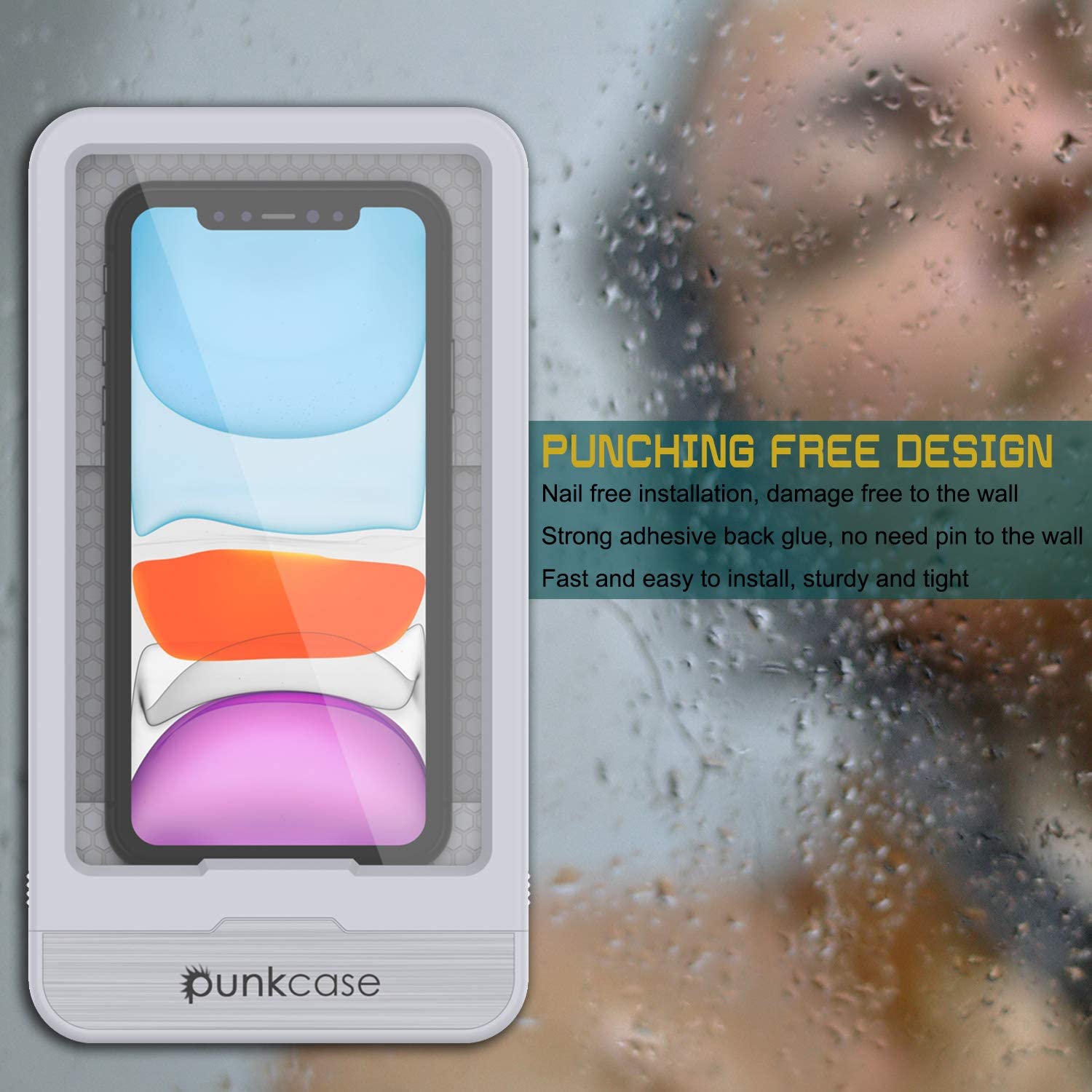 Shower Phone Holder - Wall Mount | Bathroom Phone Holder punkcase Shower Phone Holder - Wall Mount | Bathroom Phone Holder punkcase