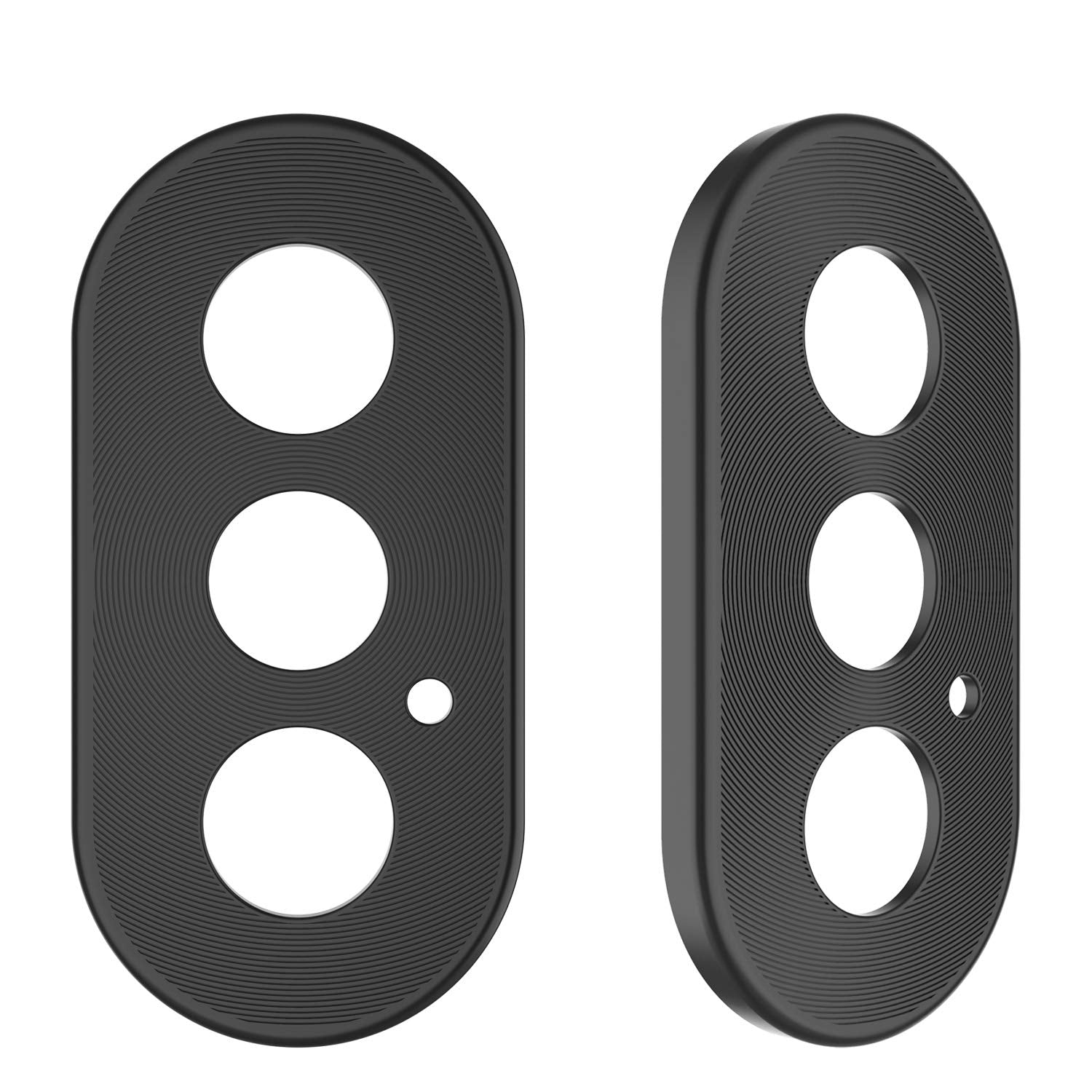 Punkcase iPhone XS Max Camera Protector Ring [Black]