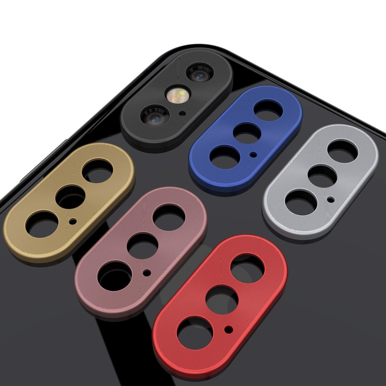 Punkcase iPhone XS Max Camera Protector Ring [Blue]