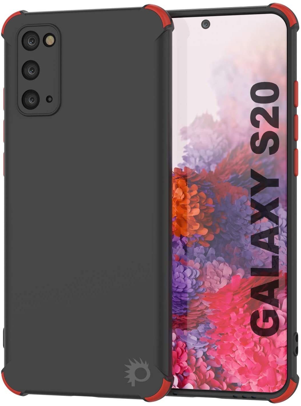 Punkcase Protective & Lightweight TPU Case [Sunshine Series] for Galaxy S20 [Black]