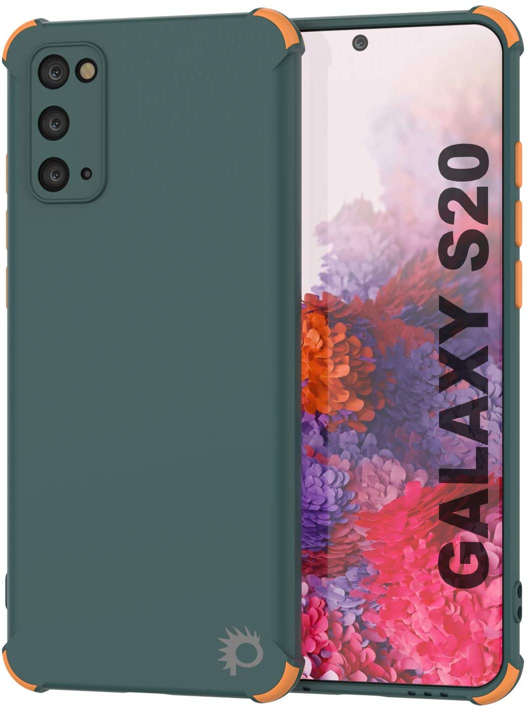 Punkcase Protective & Lightweight TPU Case [Sunshine Series] for Galaxy S20 [Dark Green]