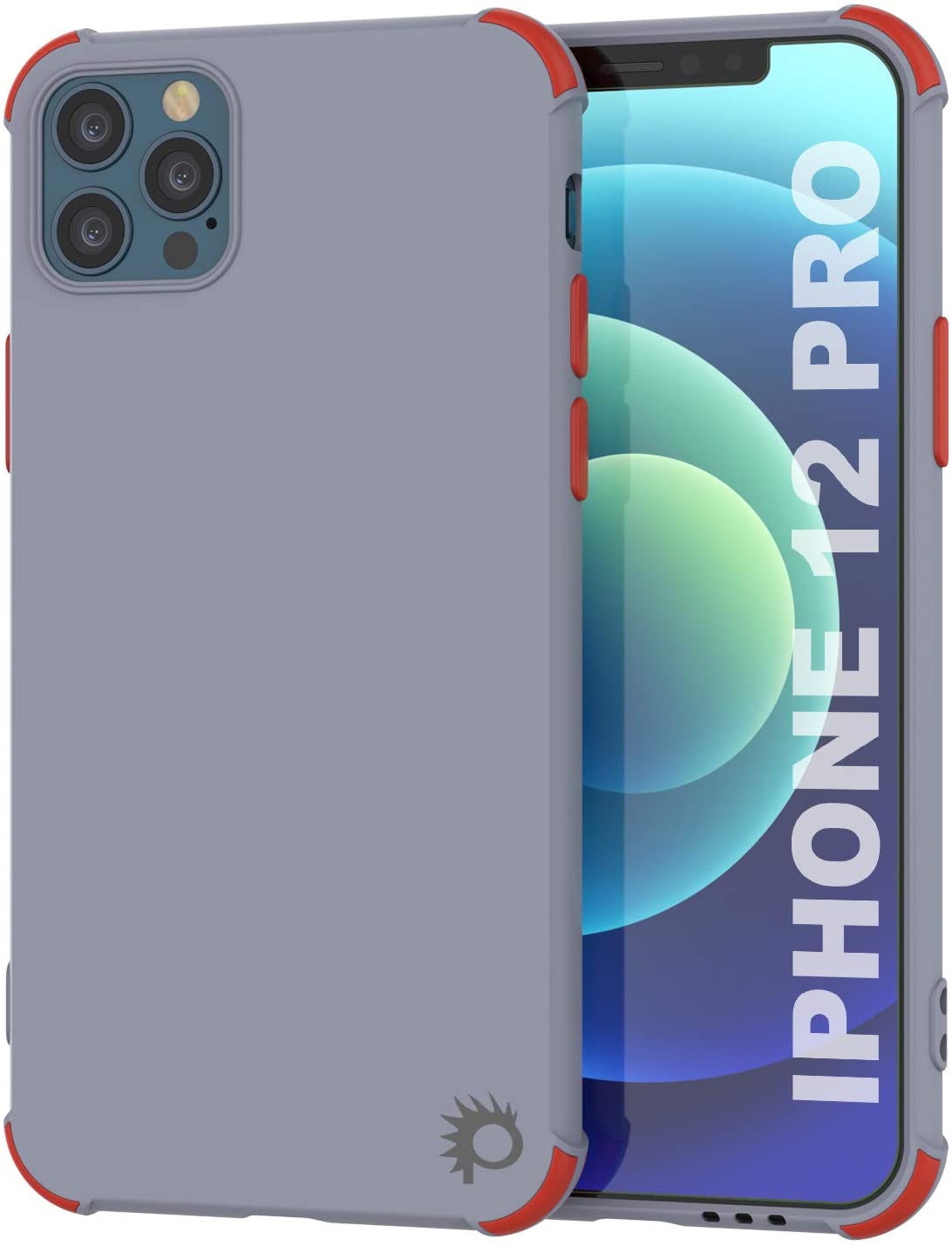 Punkcase Protective & Lightweight TPU Case [Sunshine Series] for iPhone 12 Pro [Grey]