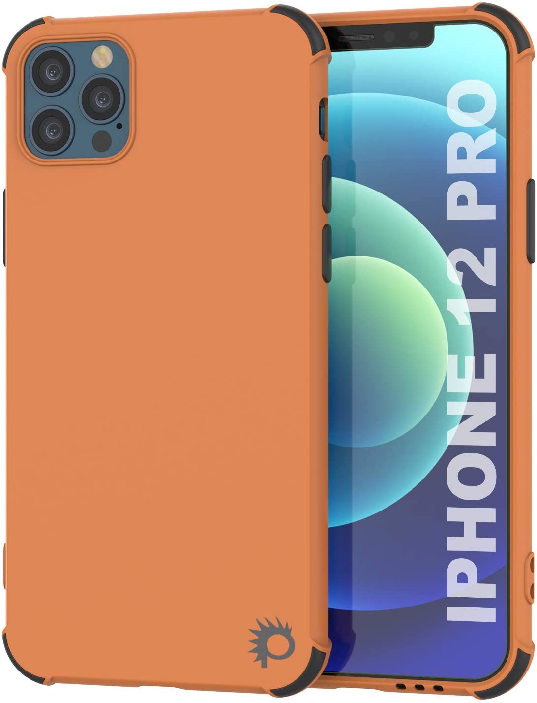 Punkcase Protective & Lightweight TPU Case [Sunshine Series] for iPhone 12 Pro [Orange]