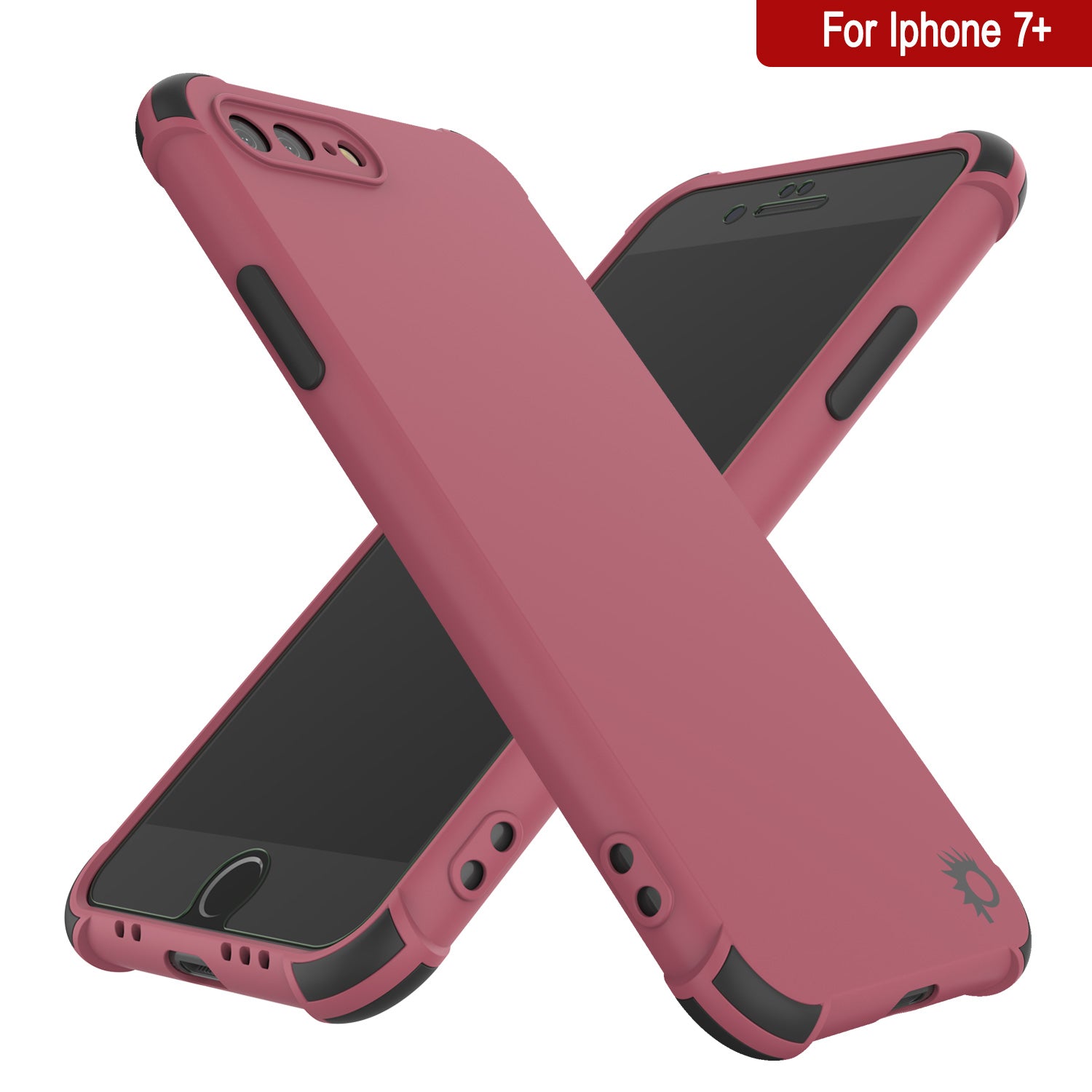 Punkcase Protective & Lightweight TPU Case [Sunshine Series] for iPhone 7+ Plus [Rose]