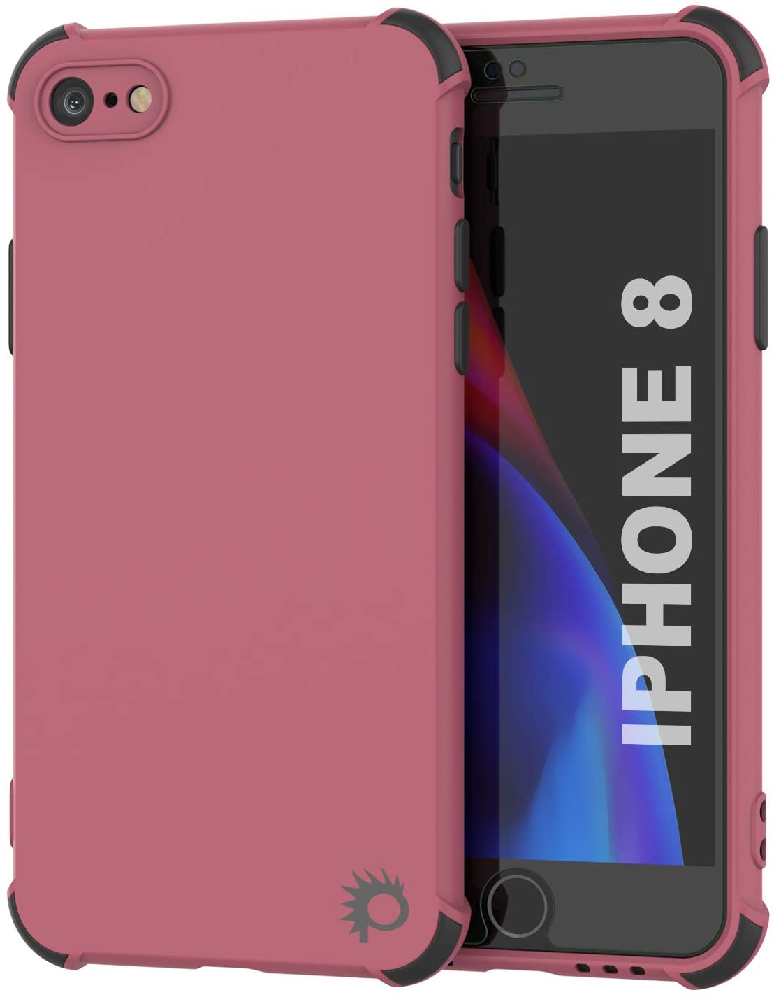 Punkcase Protective & Lightweight TPU Case [Sunshine Series] for iPhone 8 [Rose]