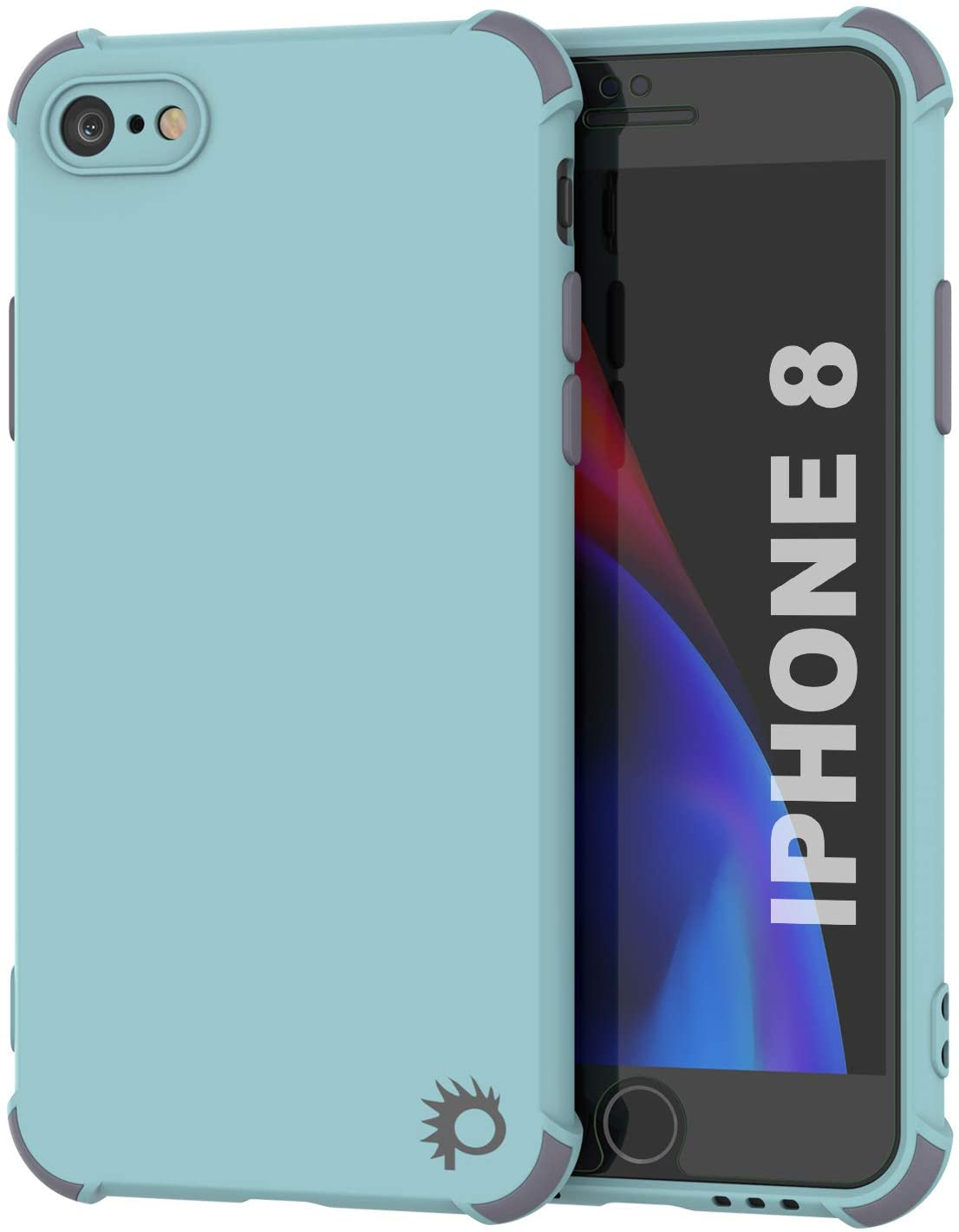 Punkcase Protective & Lightweight TPU Case [Sunshine Series] for iPhone 8 [Teal]