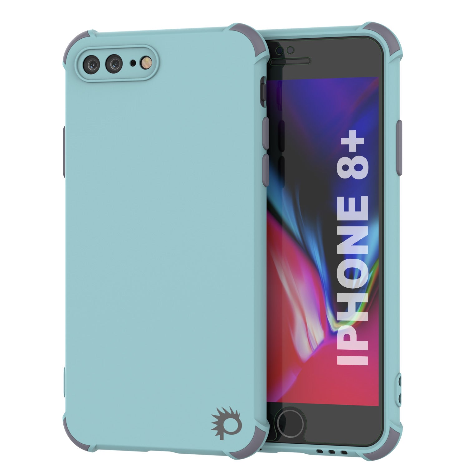 Punkcase Protective & Lightweight TPU Case [Sunshine Series] for iPhone 8+ Plus [Teal]