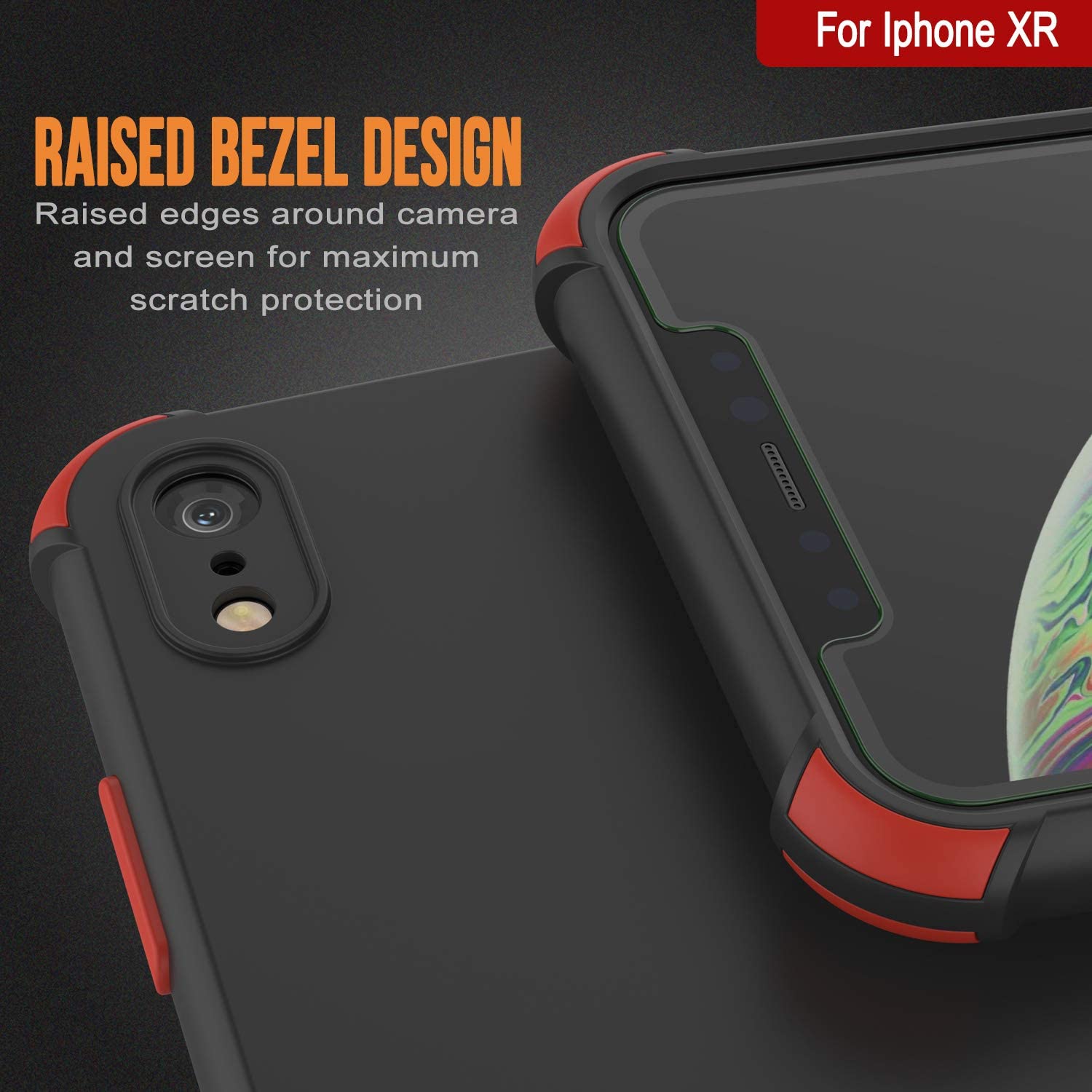 Punkcase Protective & Lightweight TPU Case [Sunshine Series] for iPhone XR [Black]