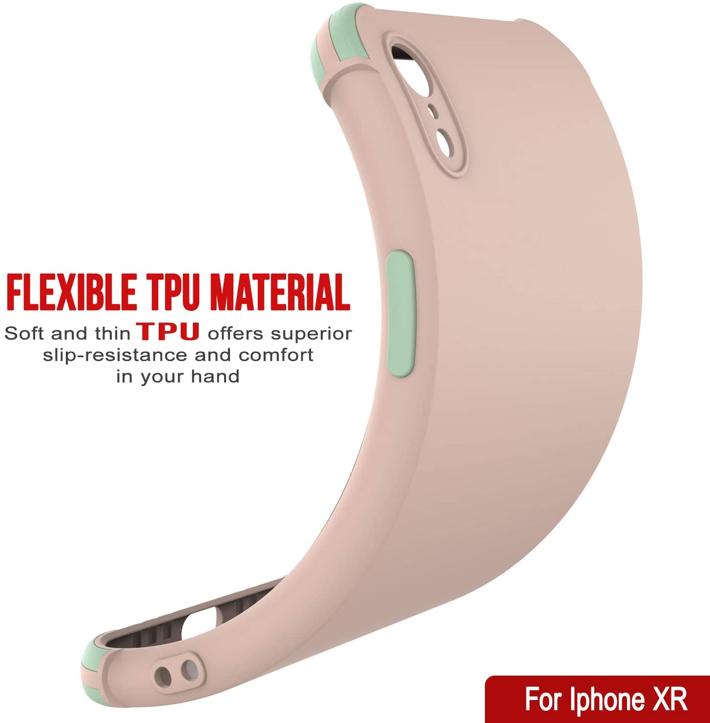 Punkcase Protective & Lightweight TPU Case [Sunshine Series] for iPhone XR [Pink]