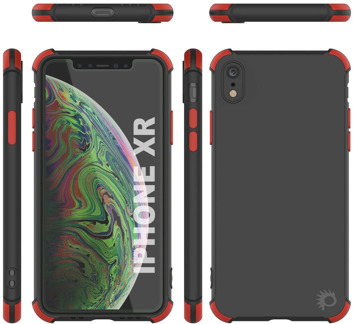Punkcase Protective & Lightweight TPU Case [Sunshine Series] for iPhone XR [Black]
