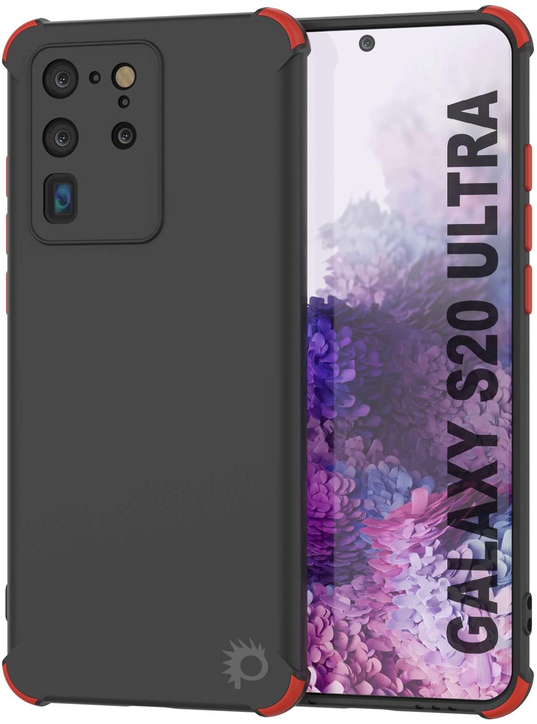 Punkcase Protective & Lightweight TPU Case [Sunshine Series] for Galaxy S20 Ultra [Black]