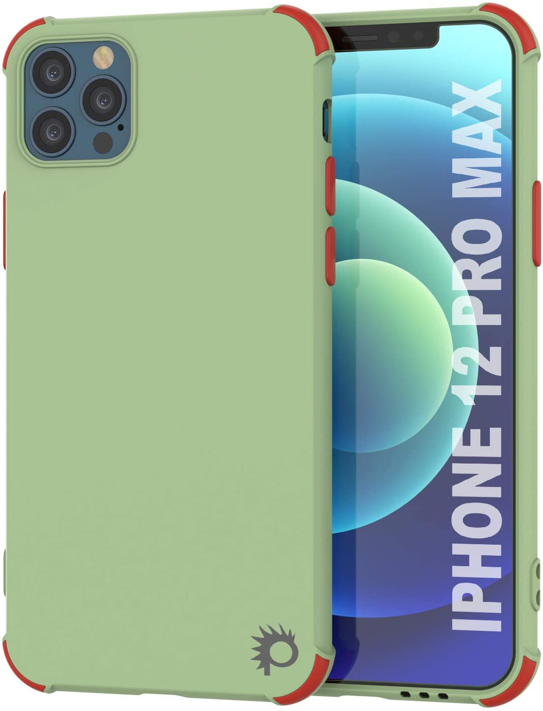 Punkcase Protective & Lightweight TPU Case [Sunshine Series] for iPhone 12 Pro Max [Light Green]