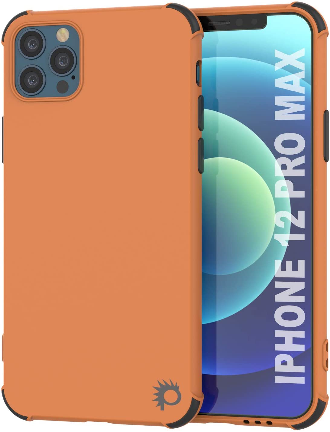 Punkcase Protective & Lightweight TPU Case [Sunshine Series] for iPhone 12 Pro Max [Orange]