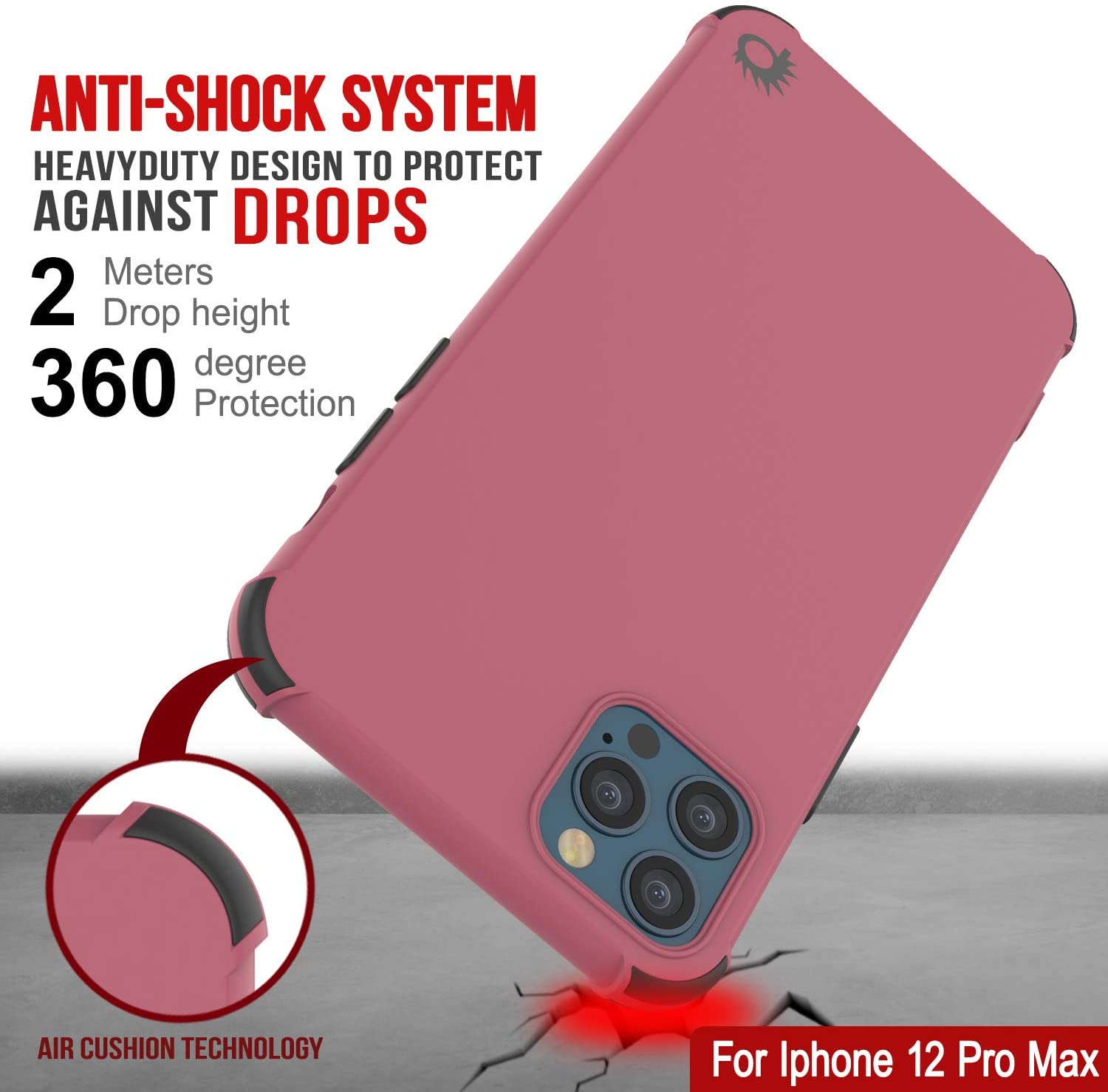 Punkcase Custodia per iPhone 12, serie Sunshine, protezione e leggera Punkcase Custodia per iPhone 12, serie Sunshine, protezione e leggera