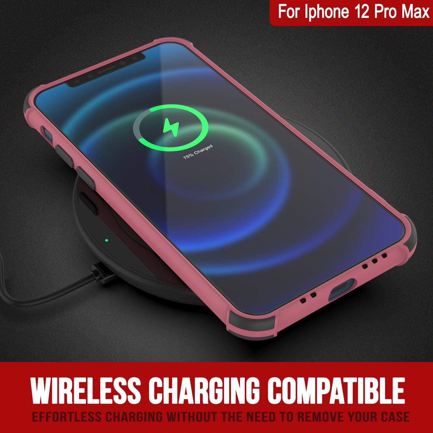 Punkcase Protective & Lightweight TPU Case [Sunshine Series] for iPhone 12 Pro Max [Rose]