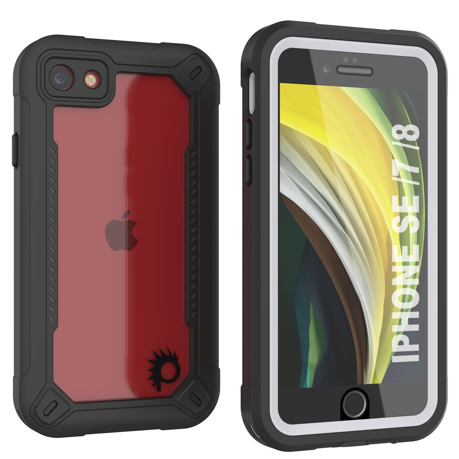 iPhone 7 Waterproof IP68 Case, Punkcase [white]  [Maximus Series] [Slim Fit] [IP68 Certified] [Shockresistant] Clear Armor Cover with Screen Protector | Ultimate Protection