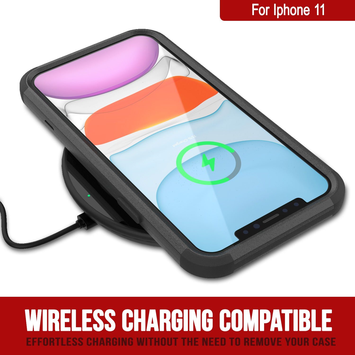 Punkcase for iPhone 11 Belt Clip Multilayer Holster Case [Patron Series] [Black]