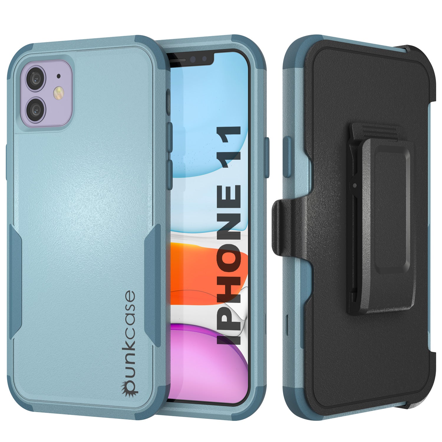 Punkcase for iPhone 11 Belt Clip Multilayer Holster Case [Patron Series] [Mint]