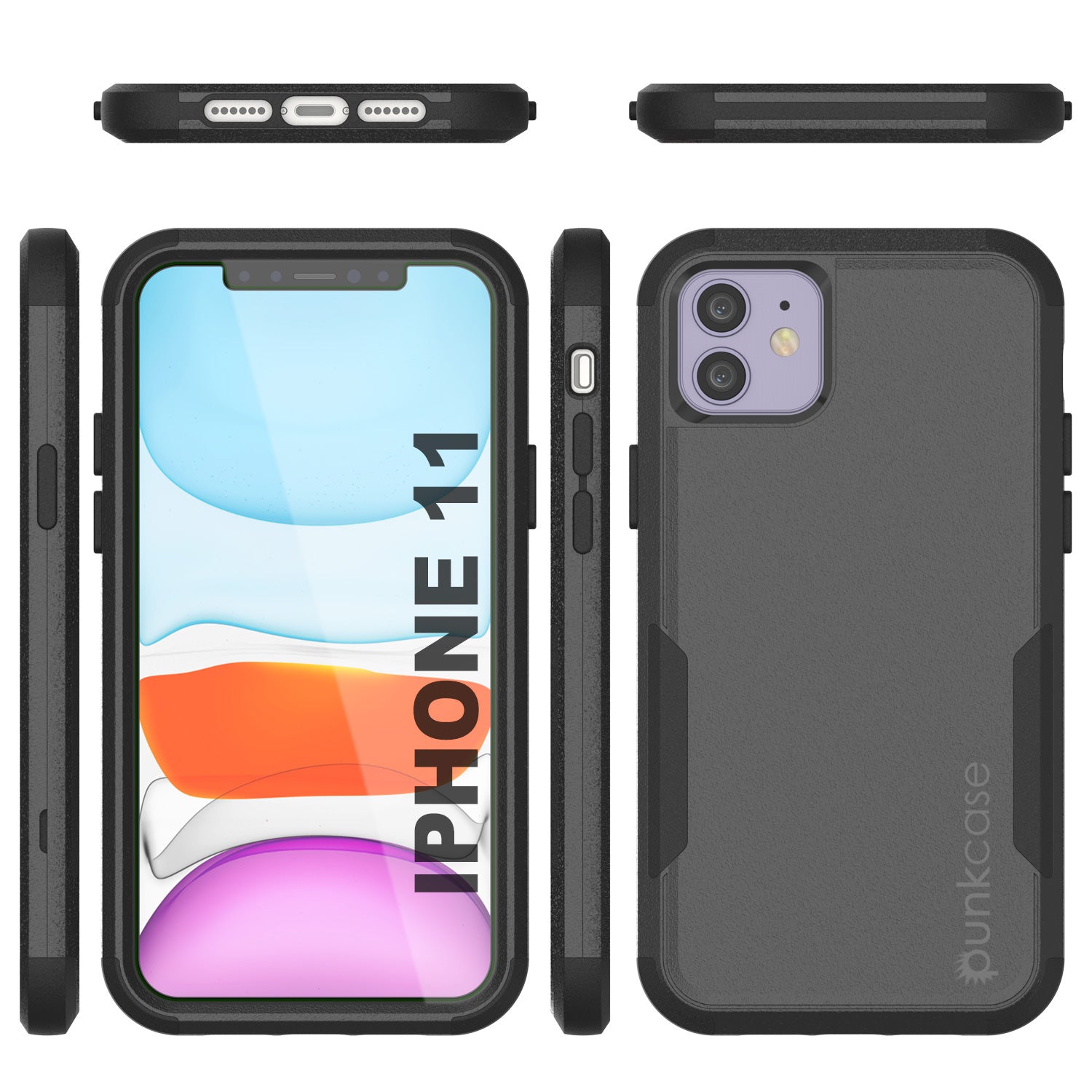 Punkcase for iPhone 11 Belt Clip Multilayer Holster Case [Patron Series] [Black]