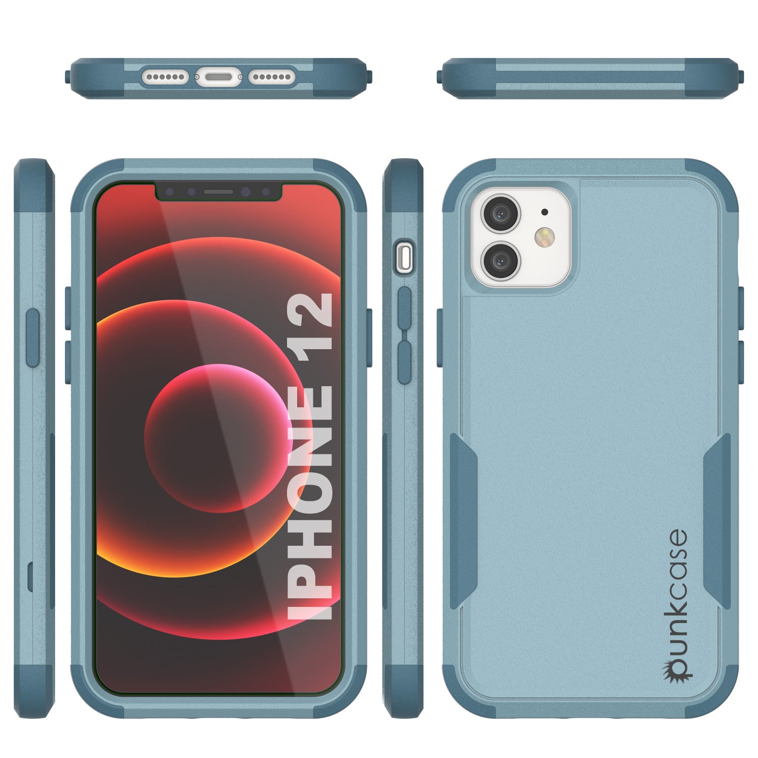 Punkcase for iPhone 12 Belt Clip Multilayer Holster Case [Patron Series] [Mint]