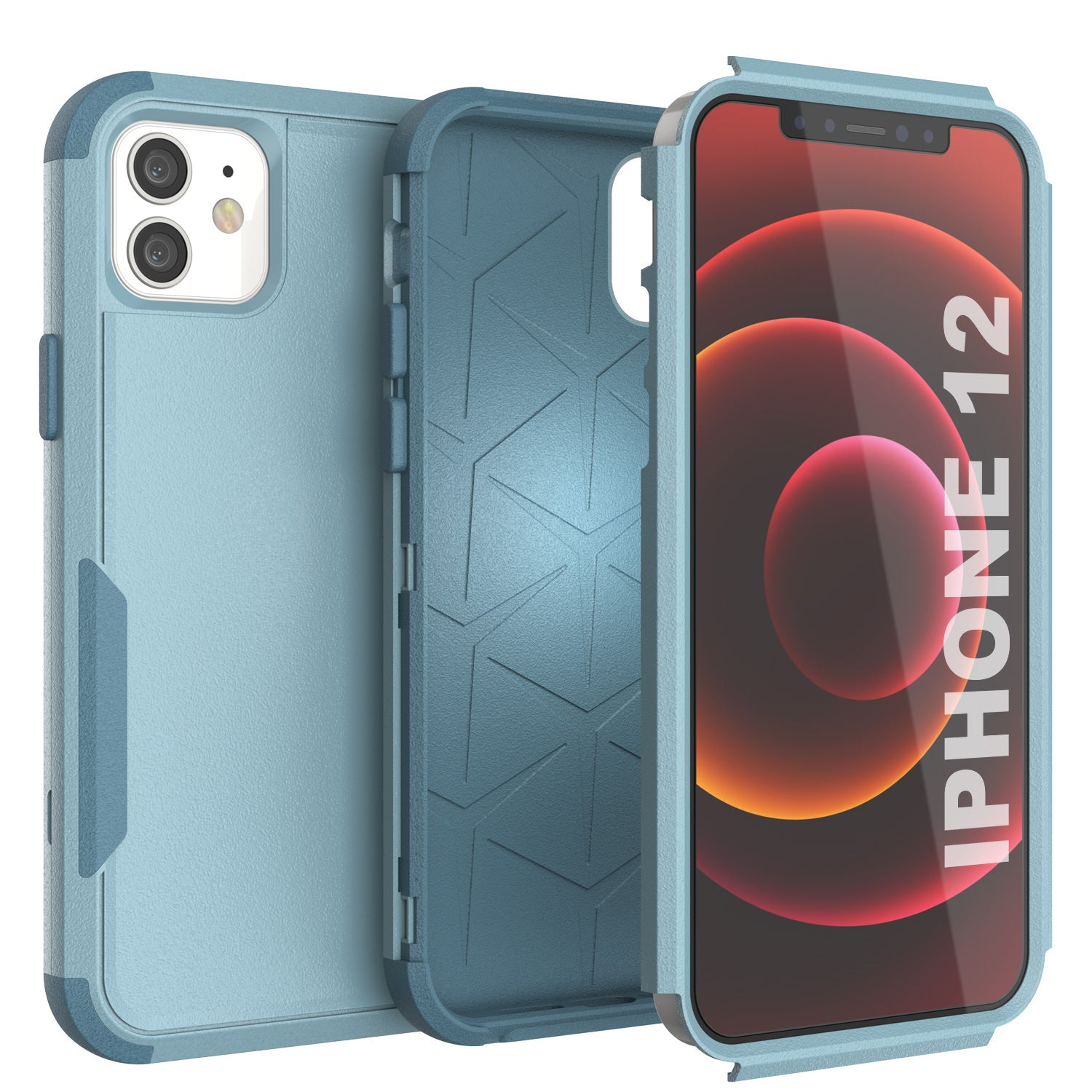 Punkcase for iPhone 12 Belt Clip Multilayer Holster Case [Patron Series] [Mint]