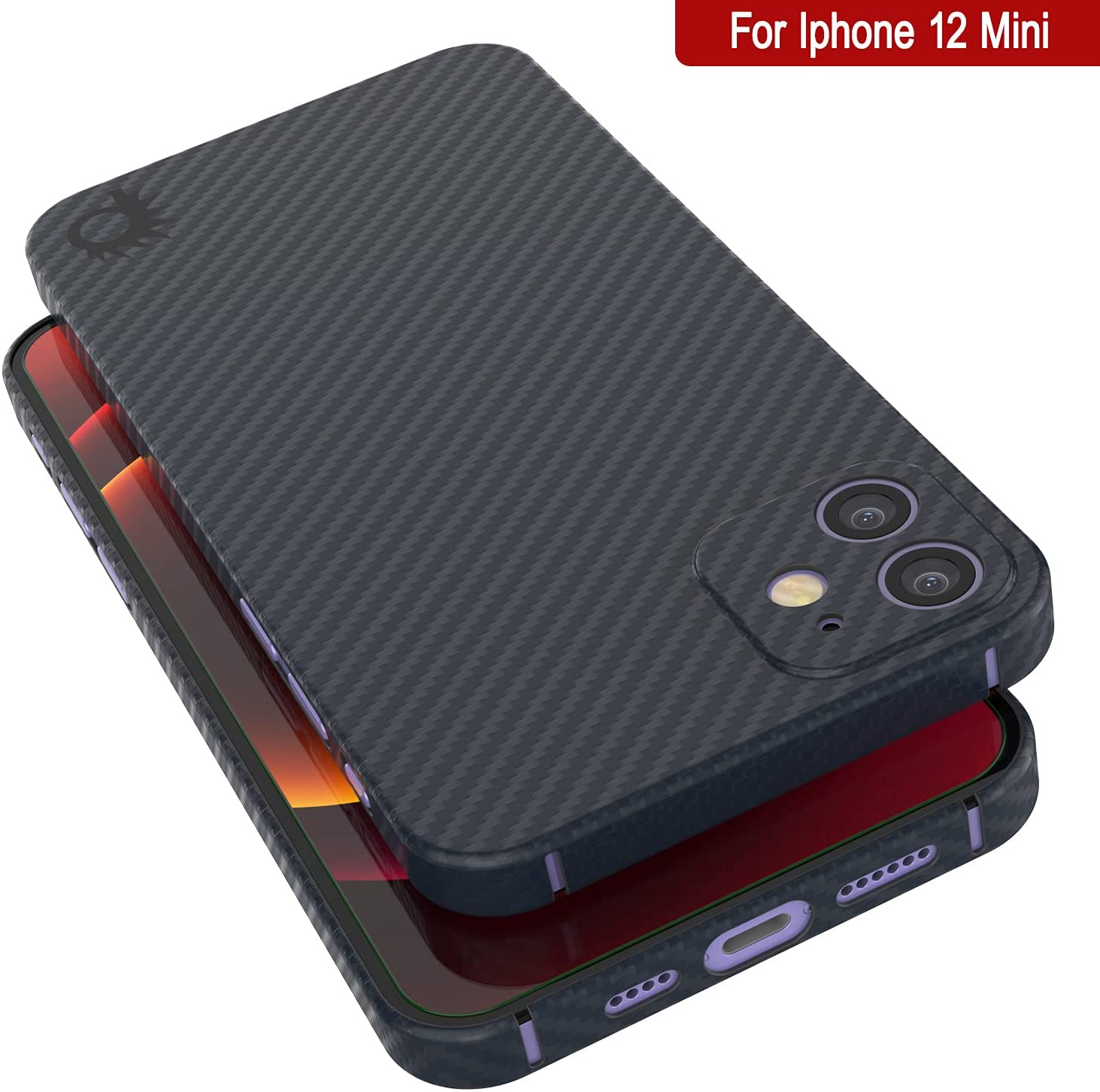 Punkcase iPhone 12 Mini Carbon Fiber Case [AramidShield Series] Ultra Slim & Light Kevlar