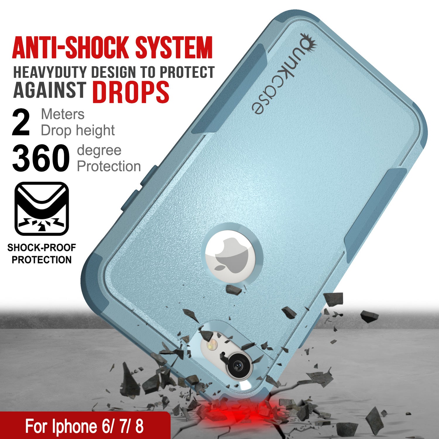 Punkcase for iPhone 6 Belt Clip Multilayer Holster Case [Patron Series] [Mint]