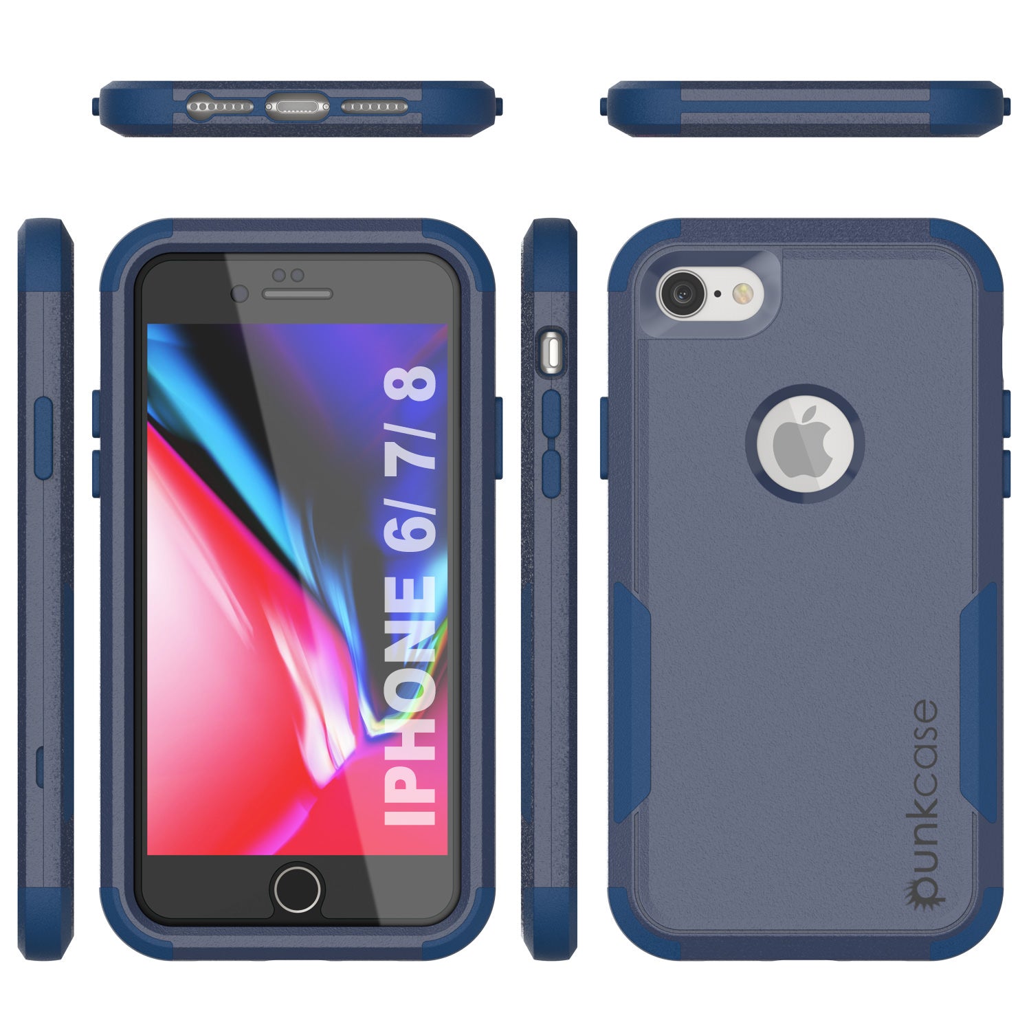 Punkcase for iPhone 6 Belt Clip Multilayer Holster Case [Patron Series] [Navy]