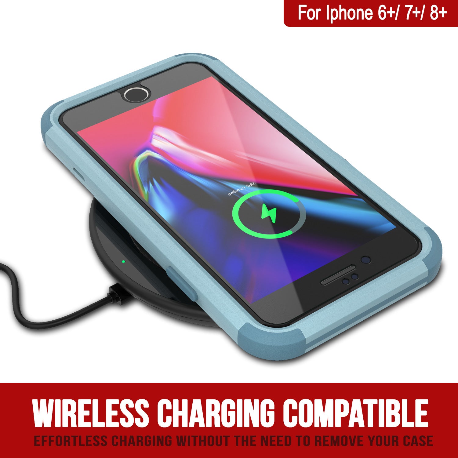 Punkcase for iPhone 6+ Plus Belt Clip Multilayer Holster Case [Patron Series] [Mint]