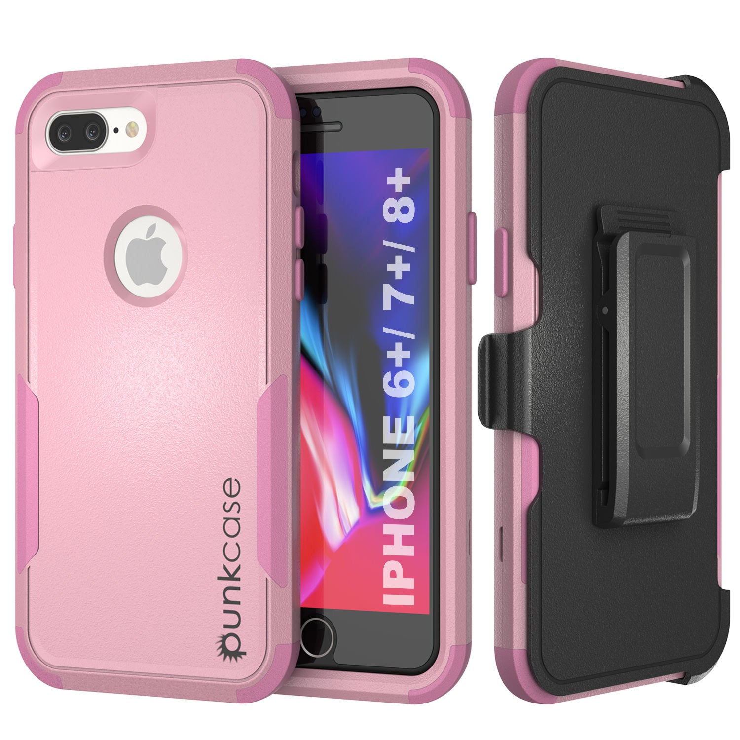 Punkcase for iPhone 8+ Plus Belt Clip Multilayer Holster Case