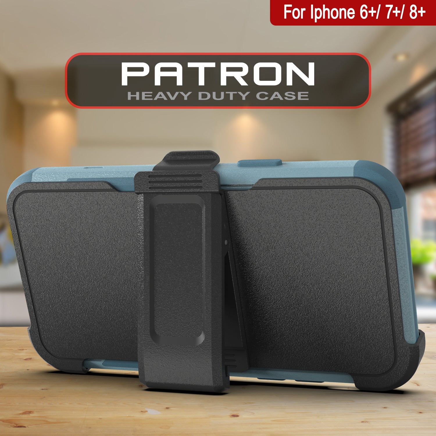 Punkcase for iPhone 6+ Plus Belt Clip Multilayer Holster Case [Patron Series] [Mint]