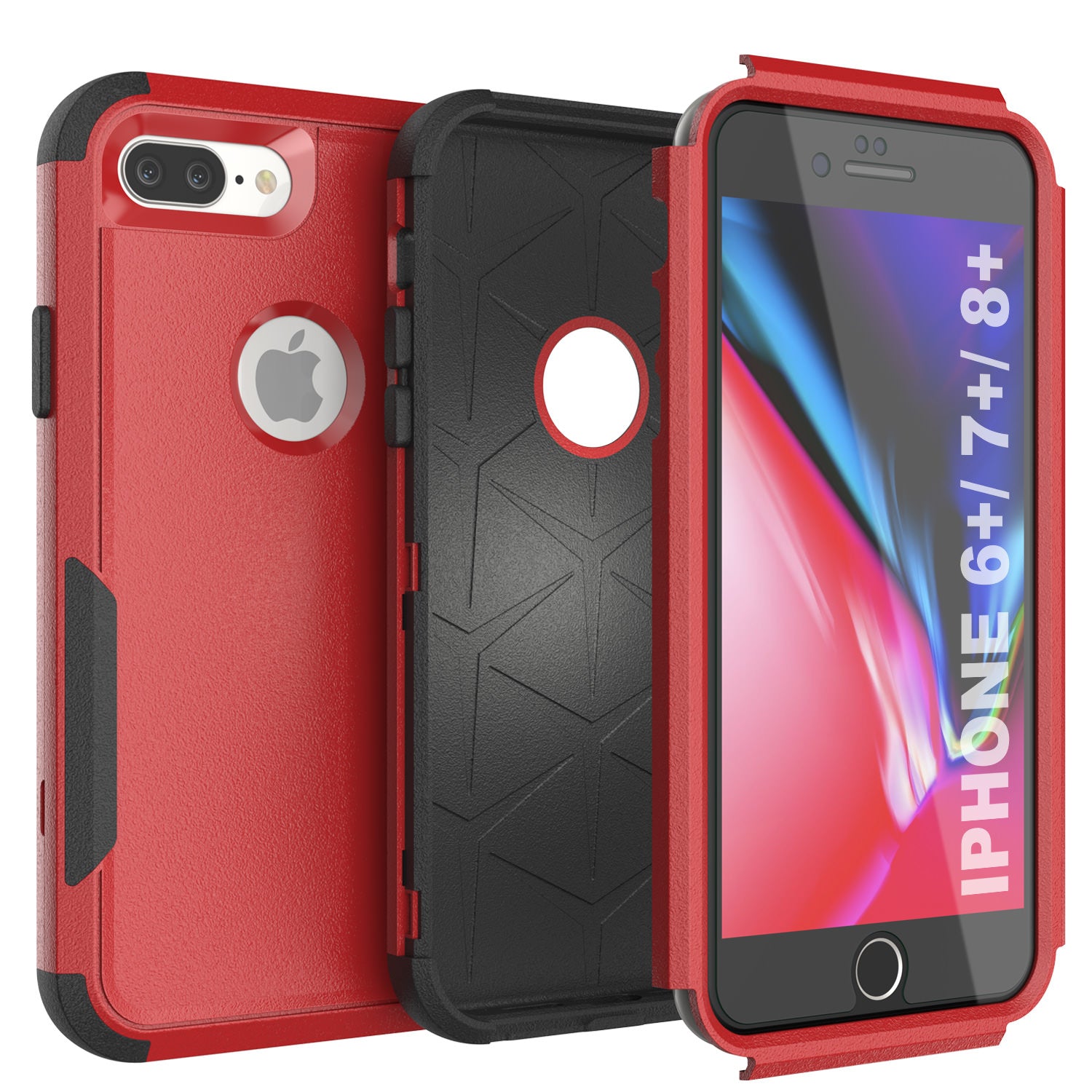 Punkcase for iPhone 8 Plus Belt Clip Multilayer Holster Case Patron punkcase