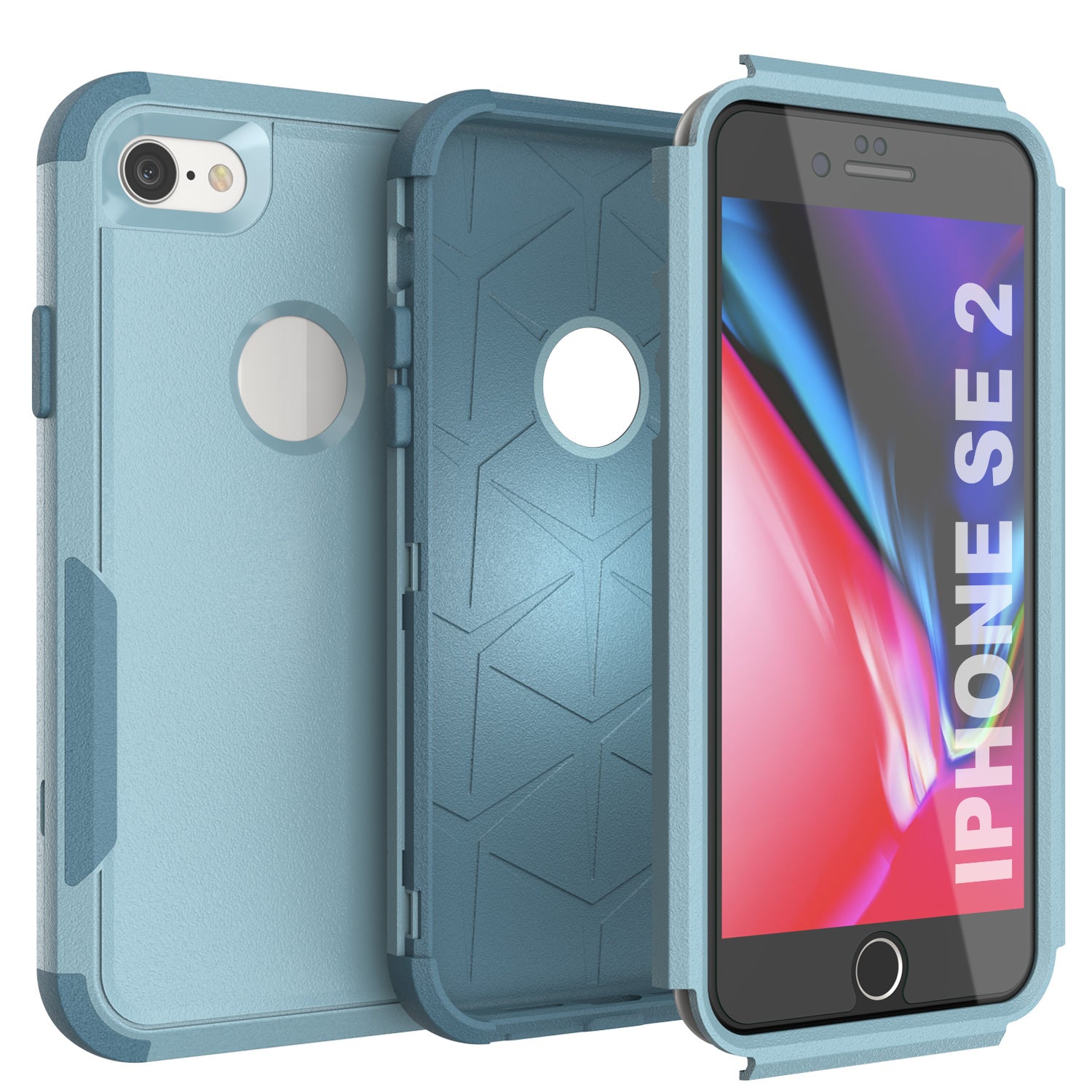 Punkcase for iPhone SE Belt Clip Multilayer Holster Case [Patron Series] [Mint]