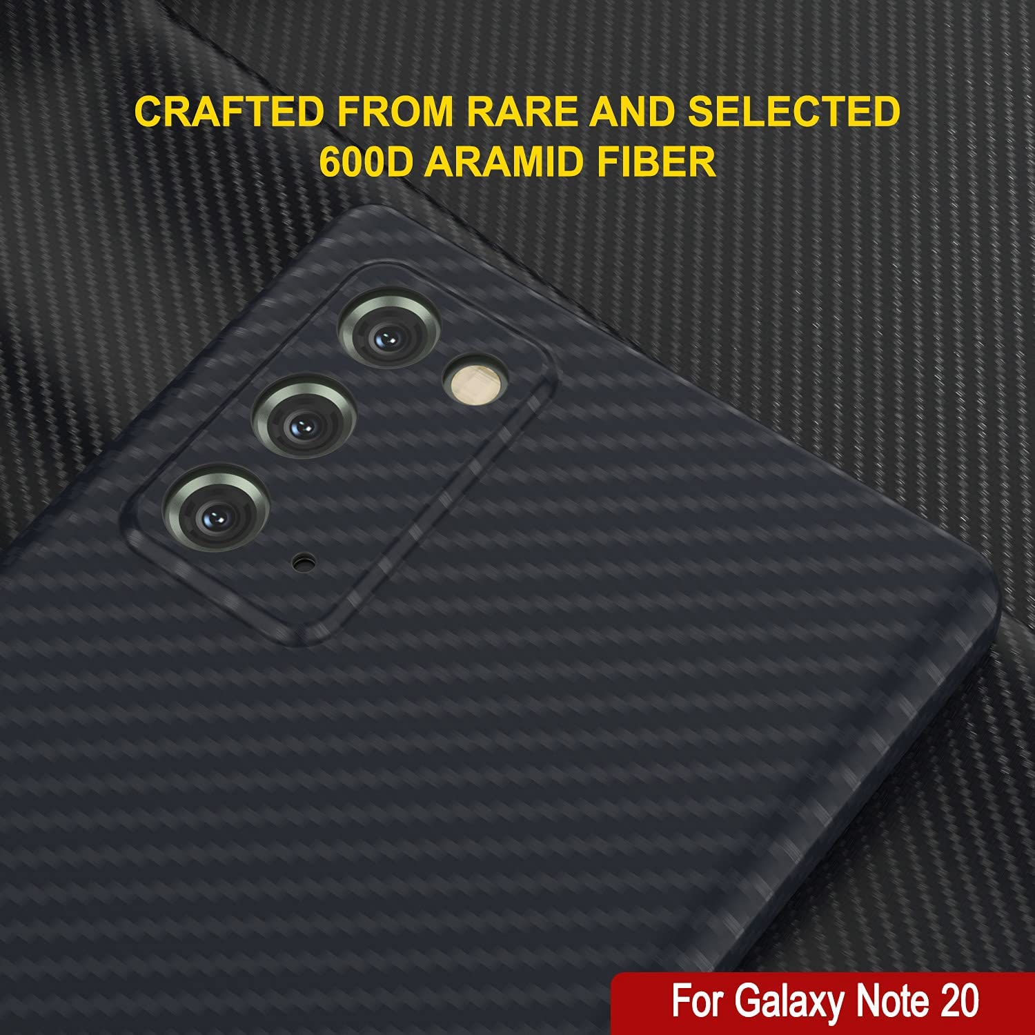 Punkcase Note 20 Carbon Fiber Case [AramidShield Series] Ultra Slim & Light Kevlar